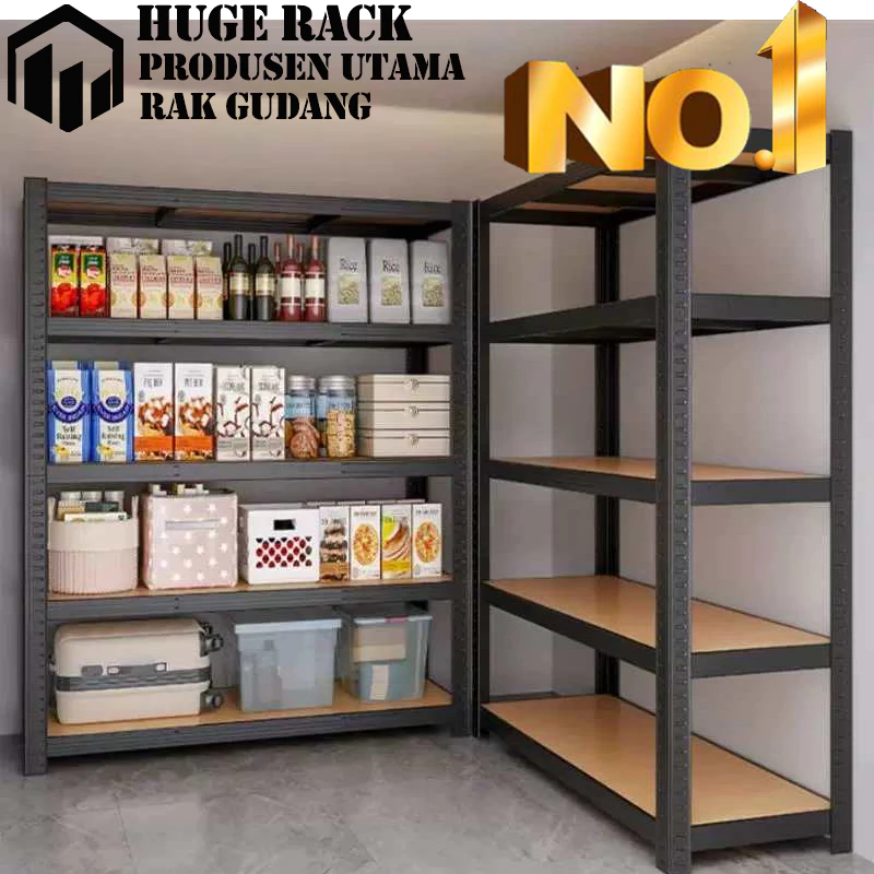 Rak Besi Siku 3/4/5/6 Susun Rak Gudang Rak Susun Besi Serbaguna Rak Susun Besi Lubang Rak 120*40*200